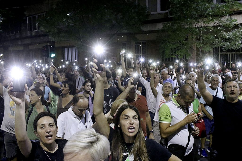 Protesti građana protiv nasilja u avgustu prošle godine