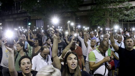 Protesti građana protiv nasilja u avgustu prošle godine