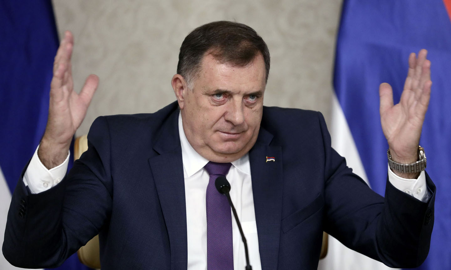 Milorad Dodik preti Zapadu.