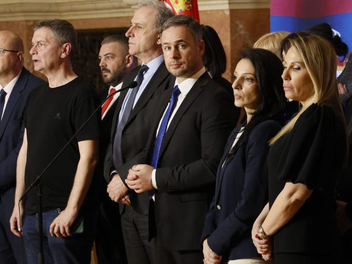 Opozicioni poslanici u Skupštini