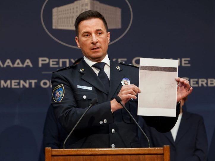 Veselin Milić na konferenciji za novinare 3. maja (Foto: Tanjug/Jadranka Ilić)