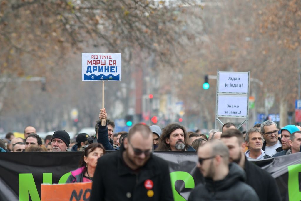 Protesti protiv kompanije Rio Tinto u januaru 2022. godine izveli su hiljade ljudi na ulice