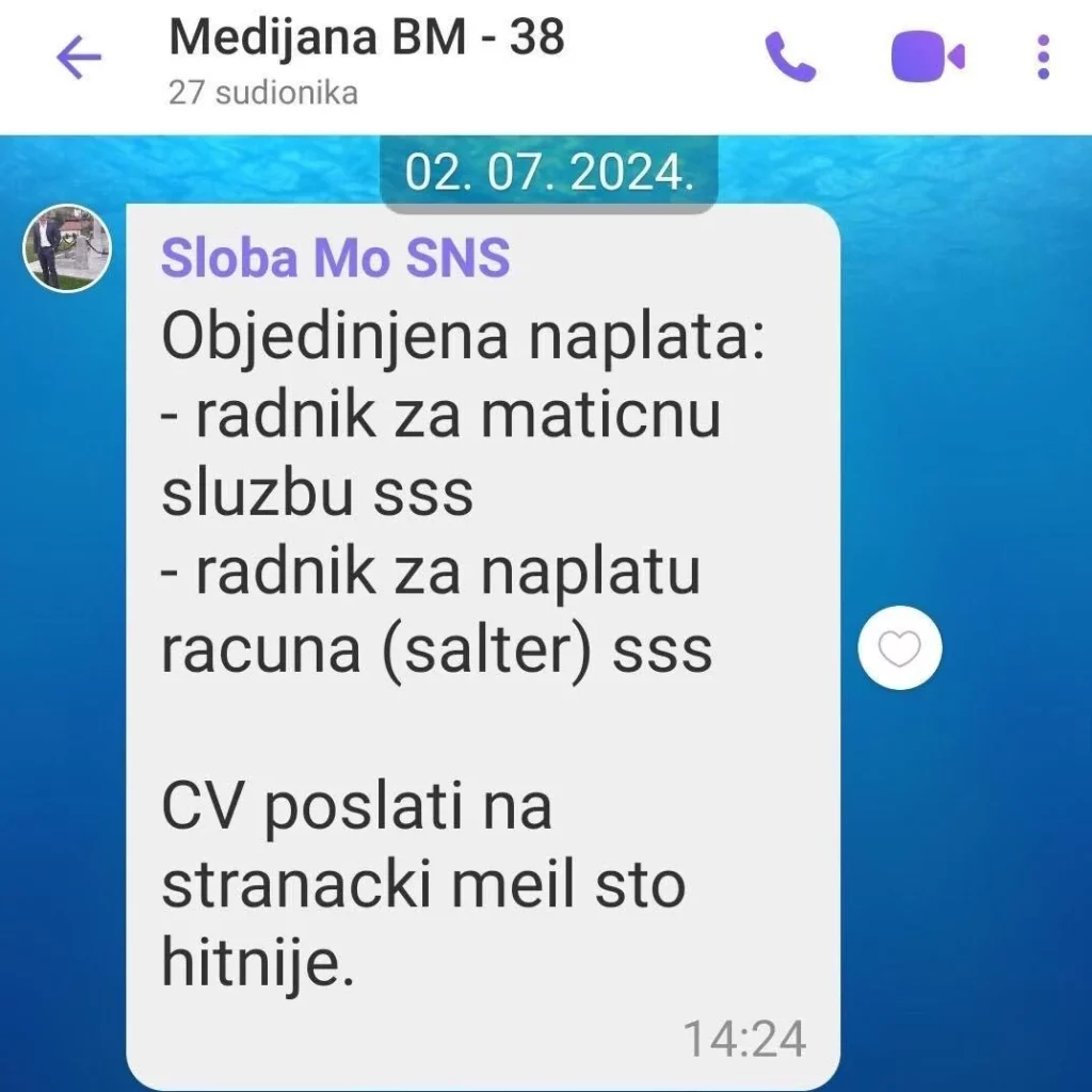 Isečak iz prepiske