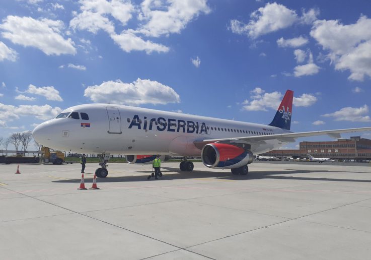 Kasniće letovi Er Srbije zbog pada sistema širom sveta