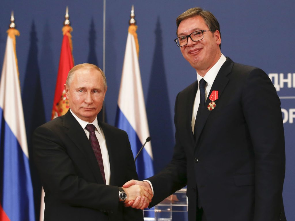 Aleksandar Vučić i Vladimir Putin