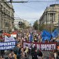 Protest prosvetnih radnika ispred zgrade Vlade u oktobru