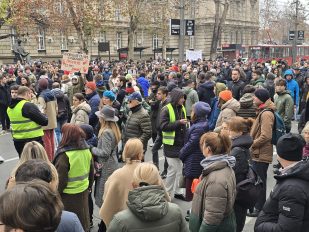 Protest studenata u Bulevaru kralja Aleksandra