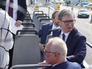 Predsednik Srbije na jednom od otvaranja auto-puteva