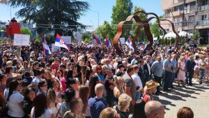 Protest zbog najave Prištine da će otvoriti most na Ibru, avgust 2024.Foto: Tanjug