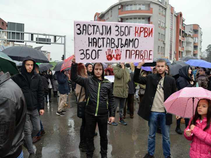 Jedan od transparenata na protestima