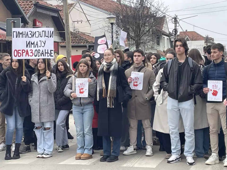 Jedan od protesta gimnazijalaca u Požarevcu