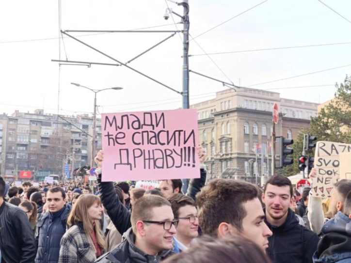 Protest studenata, ilustracija