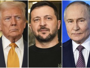 Donald Tramp, Volodimir Zelenski, Vladimir Putin