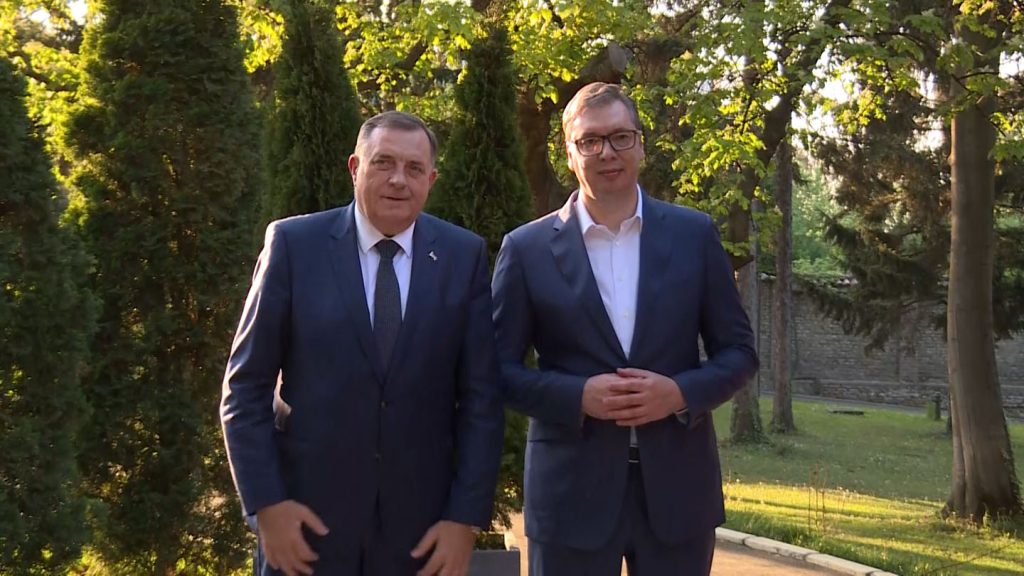 Predsednik Srbije Aleksandar Vučić i predsednik Republike Srpske Milorad Dodik