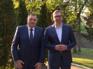 Predsednik Srbije Aleksandar Vučić i predsednik Republike Srpske Milorad Dodik