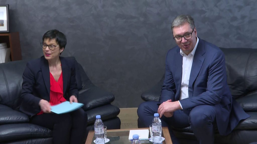 Marta Kos i Aleksandar Vučić