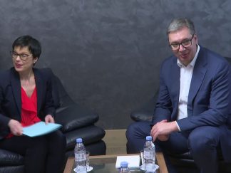 Marta Kos i Aleksandar Vučić