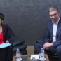 Marta Kos i Aleksandar Vučić