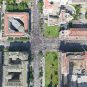Protest ispred Vlade Srbije, fotografija iz drona