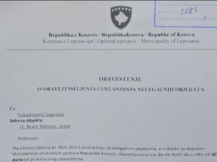 Srbi iz Leposavića dobili su obaveštenje da se isele