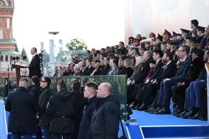Vučić na paradi u Moskvi, 9. maj