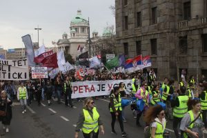 Protest ispred Ustavnog suda