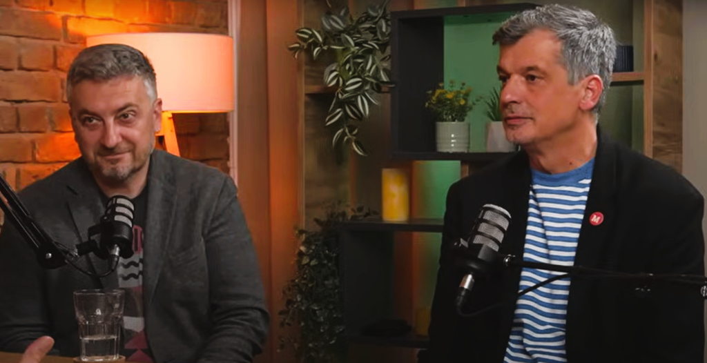 Georgiev i Bodrožić preko puta Švarma u studiju podkasta