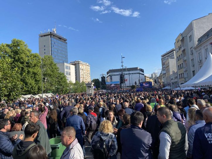 Centar Niša uoči skupa Pokreta za narod i državu