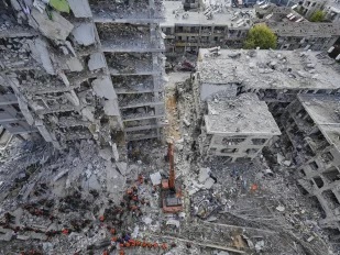 Ruševine napad Irana na Izrael