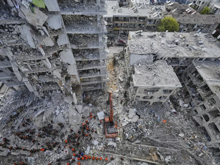 Ruševine napad Irana na Izrael