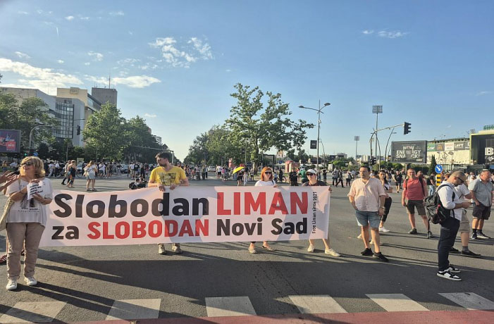Blokada raskrsnica Novi Sad, 3. jun