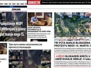Šta tabloidi pišu o protestu 28. juna: Kreće rušenje Srbije
