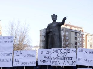 Protest Srba na Kosovu