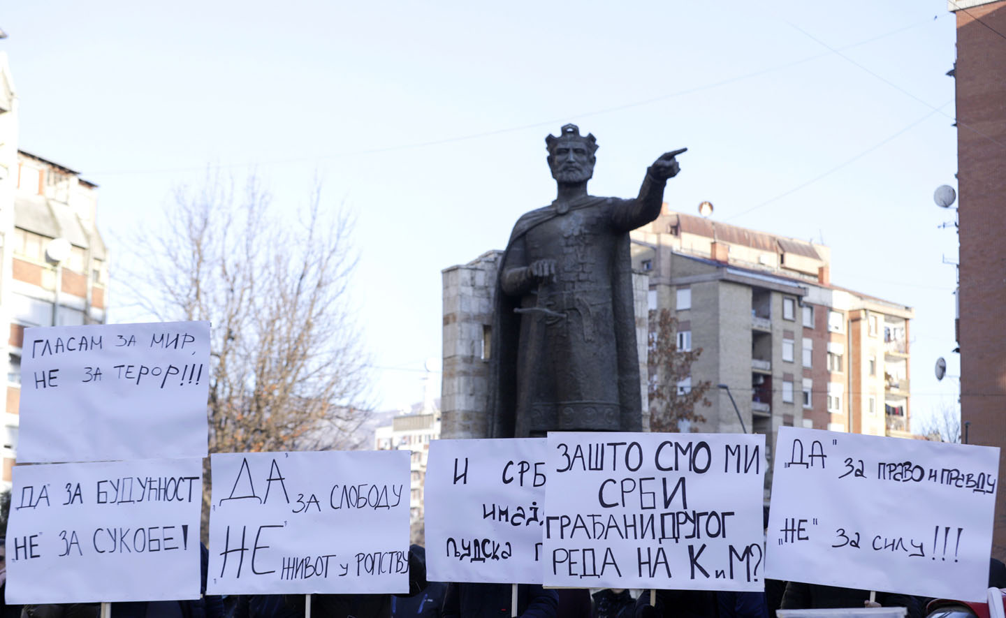 Protest Srba na Kosovu