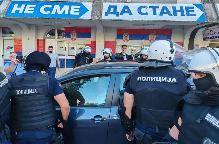 Privođenje Milomira Jaćimovića 1. jula
