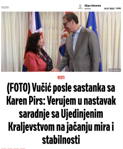 Kako o sastanku Informer piše kada je u pitanju Vučić