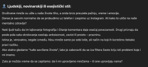 Kako je to izgledalo posle pokušaja humanizacije: