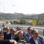 Predsednik Srbije Aleksandar Vučić obilazi novu deonicu auto-puta E-763 