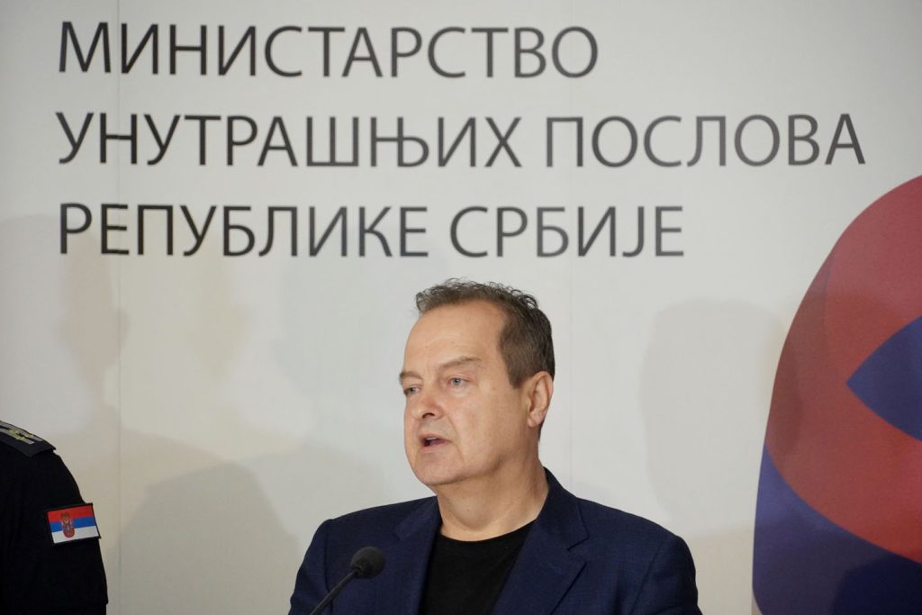 Ministar unutrašnjih poslova Ivica Dačić