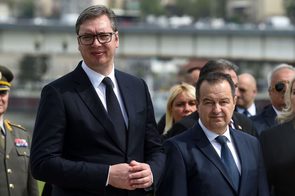 Predsednik Srbije Aleksandar Vučić i ministar unutrašnjih poslova Ivica Dačić