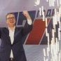 Predsednik Srbije Aleksandar Vučić na proslavi 17. godišnjice osnivanja Srpske napredne stranke u Zrenjaninu.