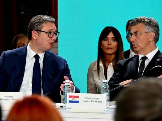Predsednik Srbije Aleksandar Vučić i premijer Hrvatske Andrej Plenković
