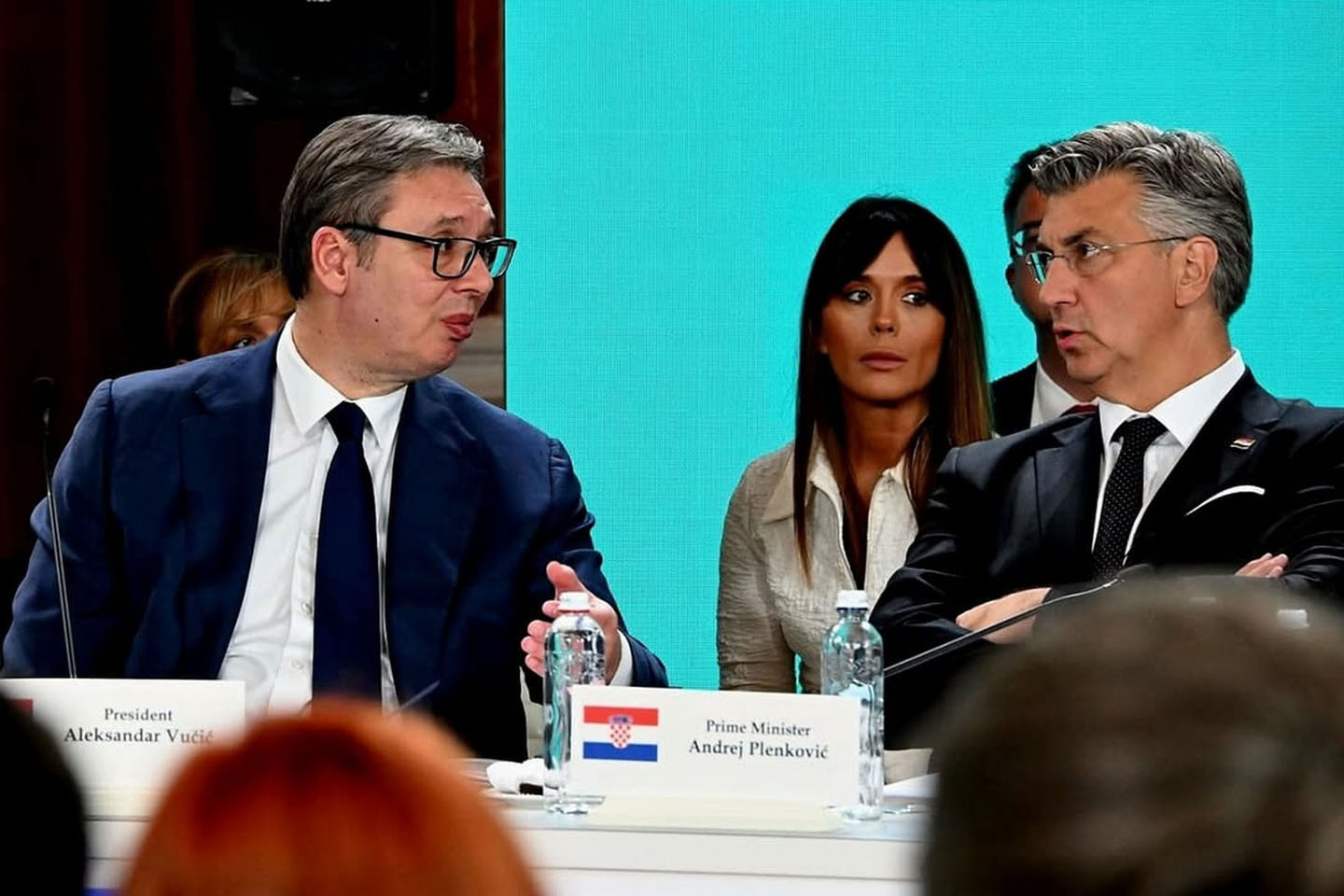 Predsednik Srbije Aleksandar Vučić i premijer Hrvatske Andrej Plenković