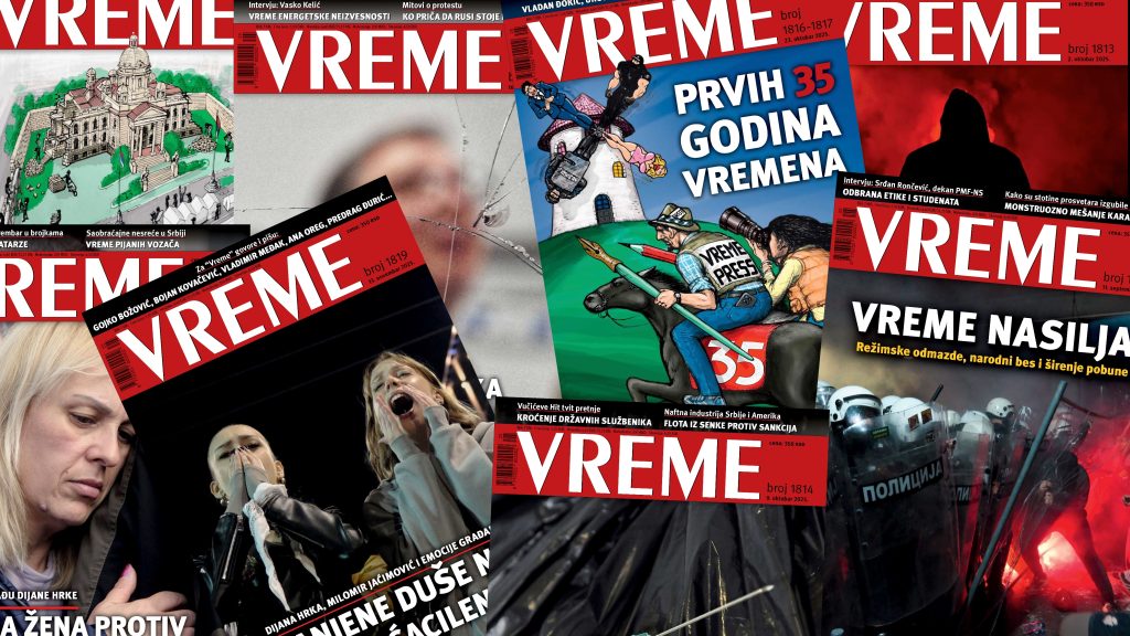 Naslovne strane nedeljnika Vreme