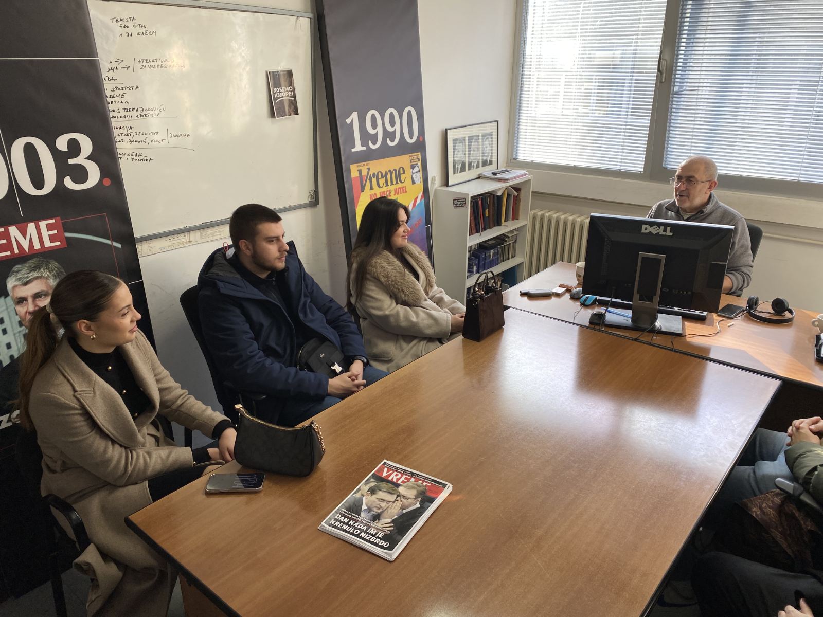 Redakcije nedeljnika „Vreme“ i dnevnog lista „Danas“ posetili su studenti treće i četvrte godine sportskog novinarstva Fakulteta za sport.