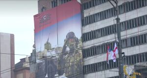 Transparent na zgradi Generalštaba