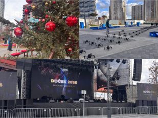 Kolaž fotografija iz Beograda na vodi za doček 2026.