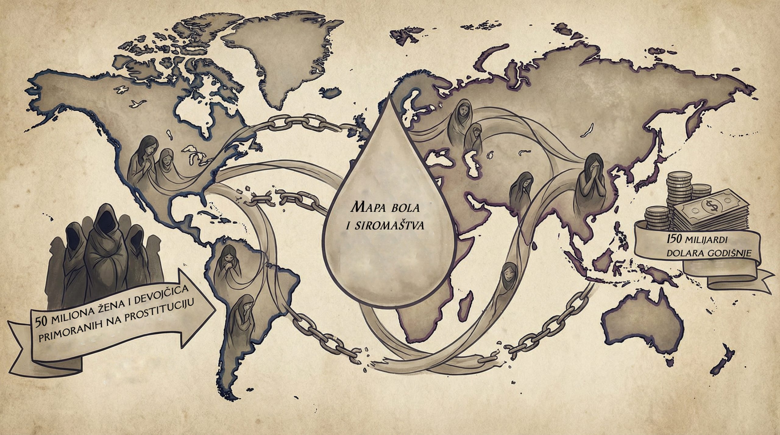 Prema istraživanju fondacije Scelles i najnovijim podacima Ujedinjenih nacija, u svetu postoji između 40 i 52 miliona osoba zaposlenih u sekualnoj industriji.