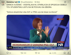 Režimski mediji spremni su da izvuku svaku rečenicu iz konteksta i objave kako se „blokaderi“ tobože međusobno hvataju za gušu!
