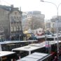 Veliki broj autobusa zaglavljenih u ulici